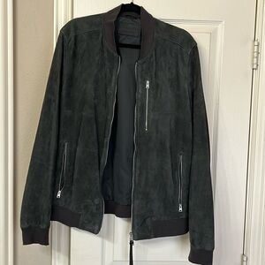 Kemble Suede Bomber Jacket